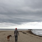 42 - ein beliebtes Ausflugsziel, hier treffen sich Nordsee (links) und Ostsee (rechts)